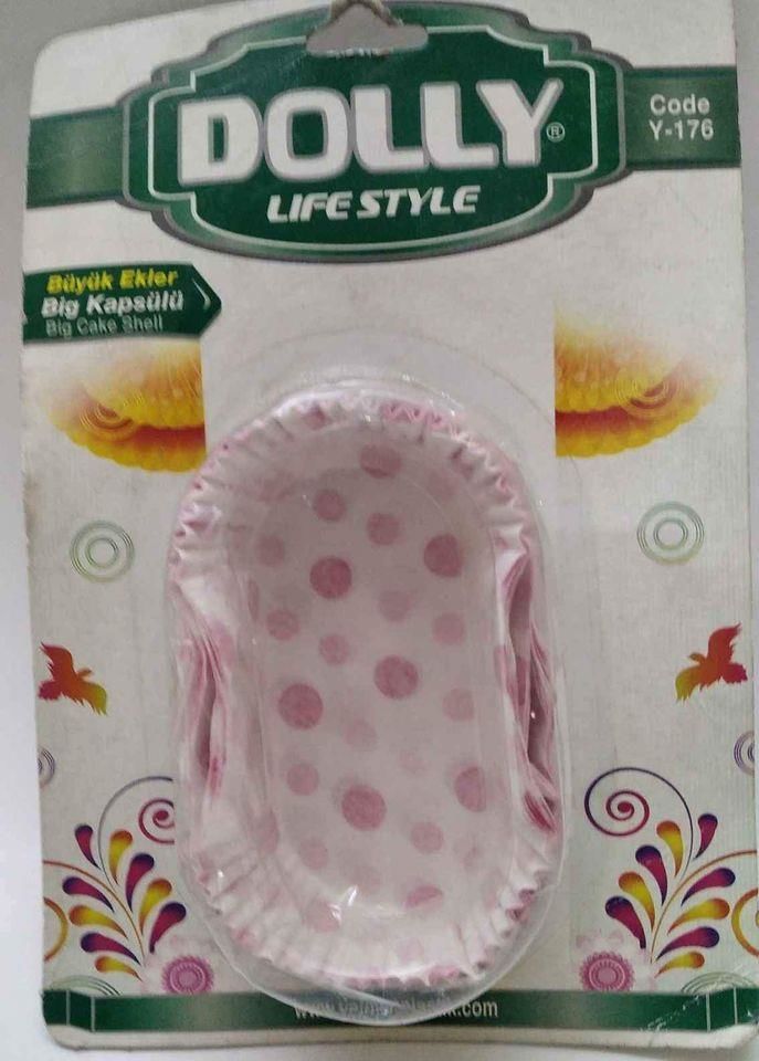DOLLY Life Style Büyük Ekler Kağıt Kek Kapsülü Y-176. D-Raf