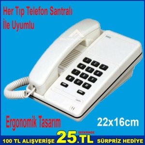 Karel Ladin Telefon Makinası Ergonomik Tasarım Flash ve Redial Tu