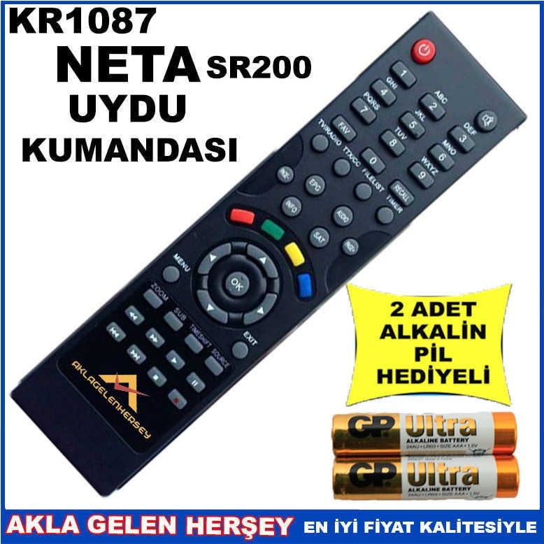 NETA UYDU CİHAZI Receiver KUMANDASI KR1087
