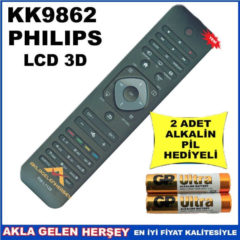 PHILIPS LCD-PLAZMA TELEVİZYON KUMANDASI KK9862