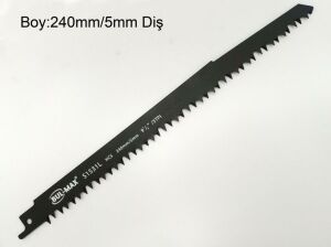 3 adet Çelik Tilki Kuyruğu Testere Ağzı Seti 270mm-240mm-150mm Metal, Ahşap, Kemik Kesici Bıçaklar