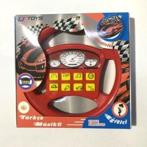 Çocuk Oyuncak Eğitici Öğretici Müzik ve  Sesler Ile Sürücü Çocuk Direksiyon Müzikal Pilli Oyuncak