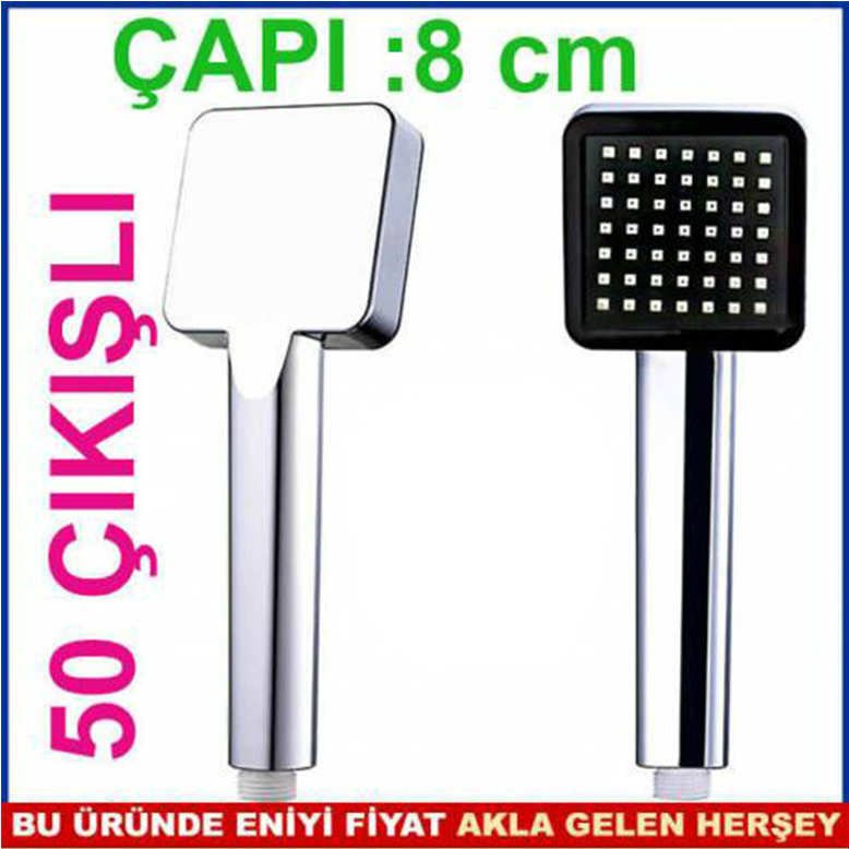 KARE 50 DELİKLİ ÇAP8cm YAĞMURLAMA DUŞ BAŞLIĞI