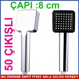 KARE 50 DELİKLİ ÇAP8cm YAĞMURLAMA DUŞ BAŞLIĞI