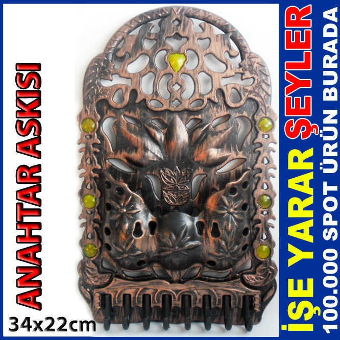  KULLANIŞLI 8 KANCALI PLASTİK ANAHTAR ASKISI