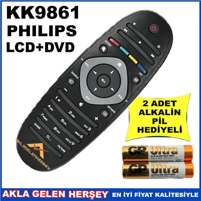 PHILIPS LCD-PLAZMA TELEVİZYON KUMANDASI KK9861