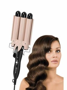 Profesyonel Seramik 3'lü Su Dalgası Saç Maşası&Şekillendirici