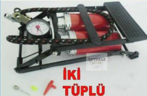 Çift Pistonlu Ayak Şişirme Pompası Kolay Lastik Şişirme ÇOK AMAÇLI 100 PSI AYAK POMPASI METAL GÖVDE