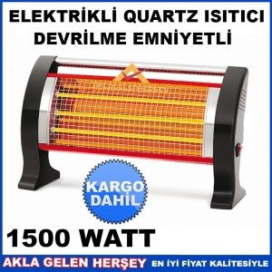 Kargo Dahil MİNİSAN ELEKTRİKLİ SOBA QUARTZ ISITICI 1500W