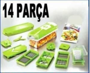 Genius NİCER DİCER Tam set 14 parça Nicer Dicer plus profesyonel mutfak doğrama rende seti yenilendi