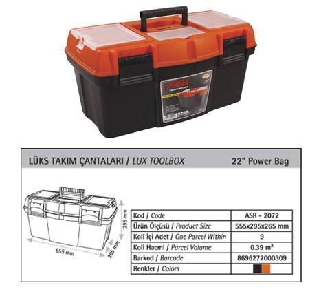 22" POWER BAG LÜKS TAKIM ÇANTASI 56x30x27cm