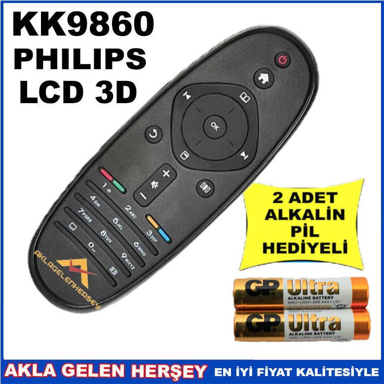PHILIPS LCD-PLAZMA TELEVİZYON KUMANDASI KK9860