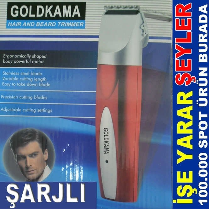 ŞARJLI 2 BAŞLIKLI SAÇ SAKAL TRAŞ MAKİNESİ