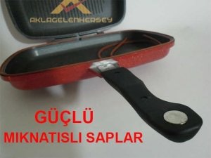 2 YEDEK SİLİKON CONTA ile GRANİT DÖKÜM İKİZ BALIK & IZGARA TAVASI