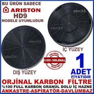 ARİSTON ANKASTRE DAVLUMBAZ FİLTRESİ ARİSTON HD9 MODEL DAVLUMBAZ İÇİN GRANÜL KARBONLU FİLTRE