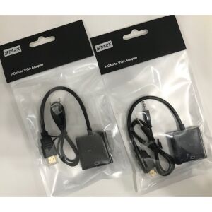 HDMI TO VGA + SES KABLOLU ÇEVİRİCİ SESLİ KABLO