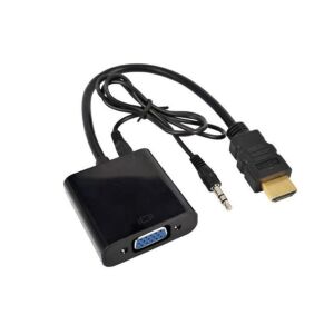 HDMI TO VGA + SES KABLOLU ÇEVİRİCİ SESLİ KABLO