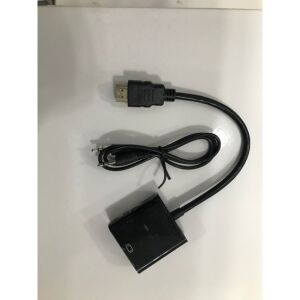 HDMI TO VGA + SES KABLOLU ÇEVİRİCİ SESLİ KABLO