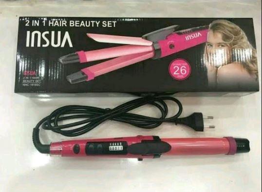 Insua 30cm 2'si 1 Arada Saç Maşası Ve Düzleştiricisi