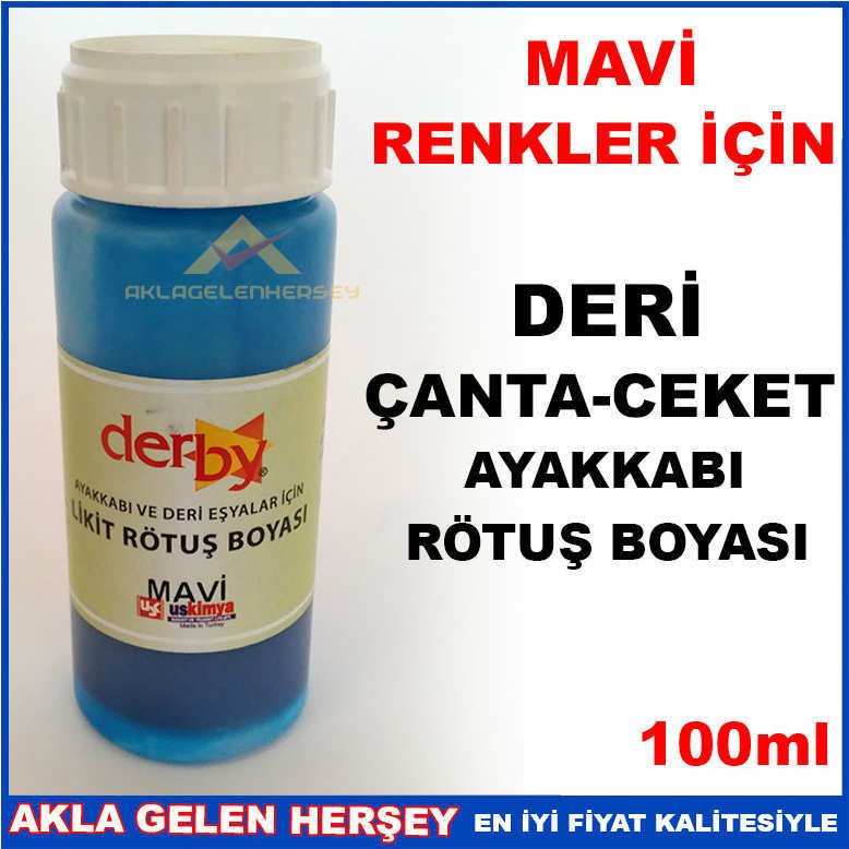 MAVİ RENK DERİ ÇANTA CEKET AYAKKABI RÖTUŞ BOYASI -2