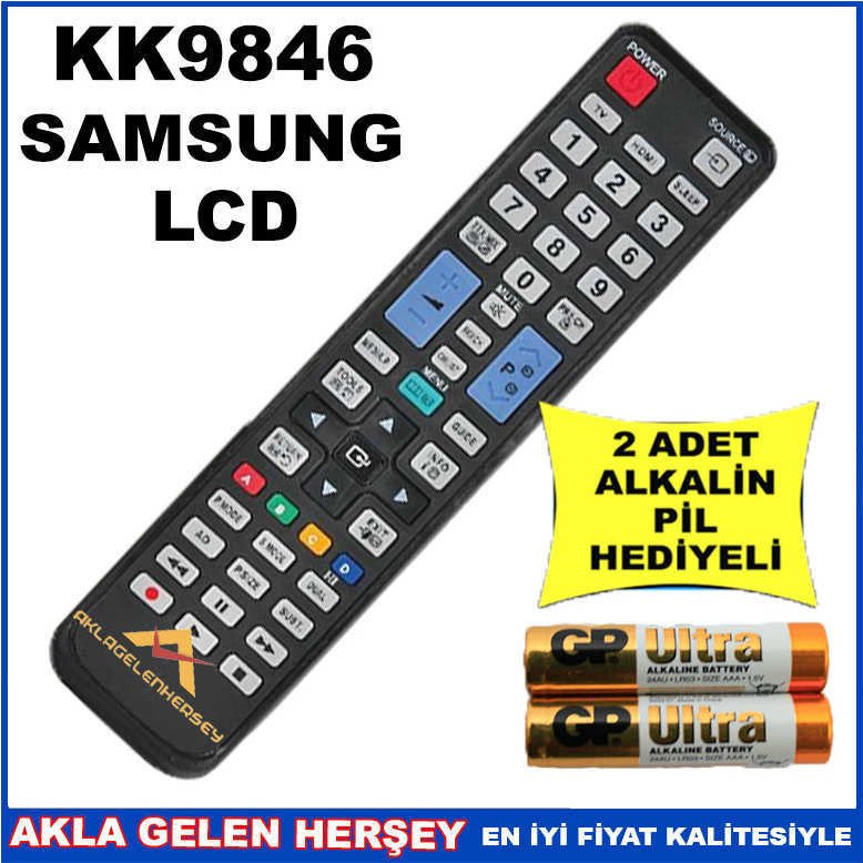 SAMSUNG LCD-PLAZMA TELEVİZYON KUMANDASI KK9846
