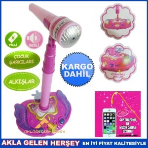 Kargo Dahil EĞİTİCİ IŞIKLI SESLİ OYUNCAK KARAOKE MİKROFON