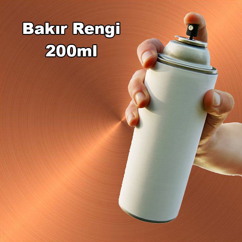 1. Kalite Büyük Boy 200ml Çok Amaçlı Sprey Boya Araba Motor Beyaz Eşya Tamiri İçin Bakır Rengi