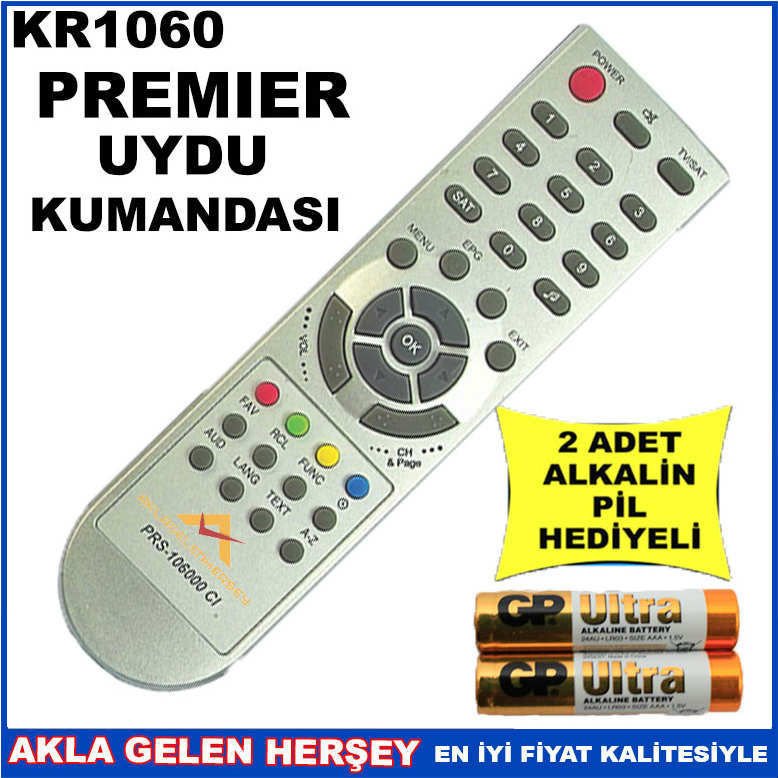 PREMİER UYDU CİHAZI Receiver KUMANDASI KR1060