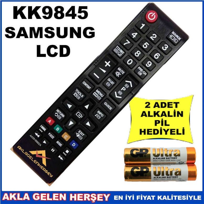 SAMSUNG LCD-PLAZMA TELEVİZYON KUMANDASI KK9845
