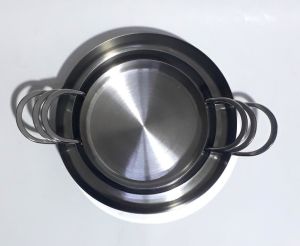 14-16-20cm İki Kulplu Üçlü Tava Seti Pslanmaz Çelik Essenso Sahan