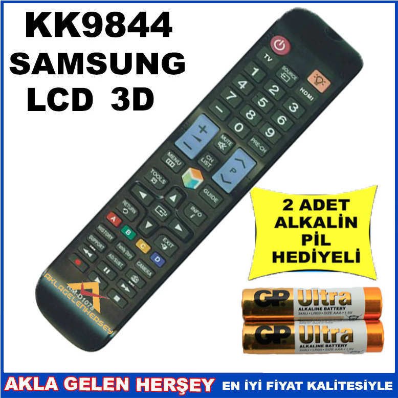SAMSUNG LCD-PLAZMA TELEVİZYON KUMANDASI KK9844