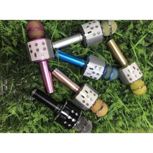 WS-858 KARAOKE MİKROFON BLUETOOTH MP3 ÇALAR SD-USB-AUX GİRİŞLİ