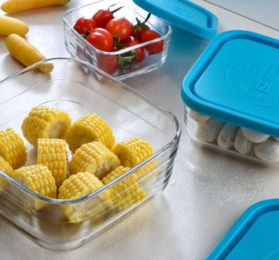 Yüksek Kalite 3'lü Cam Saklama Kabı