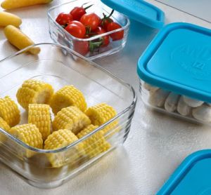 Yüksek Kalite 3'lü Cam Saklama Kabı