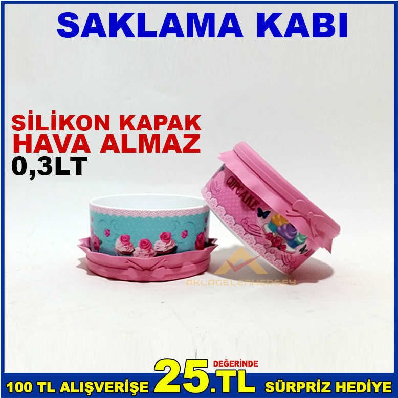 ÇOK AMAÇLI HAVA ALDIRMAZ SİLİKON KAPAKLI 0,3 LT KAPASİTELİ SAKLAMA KABI