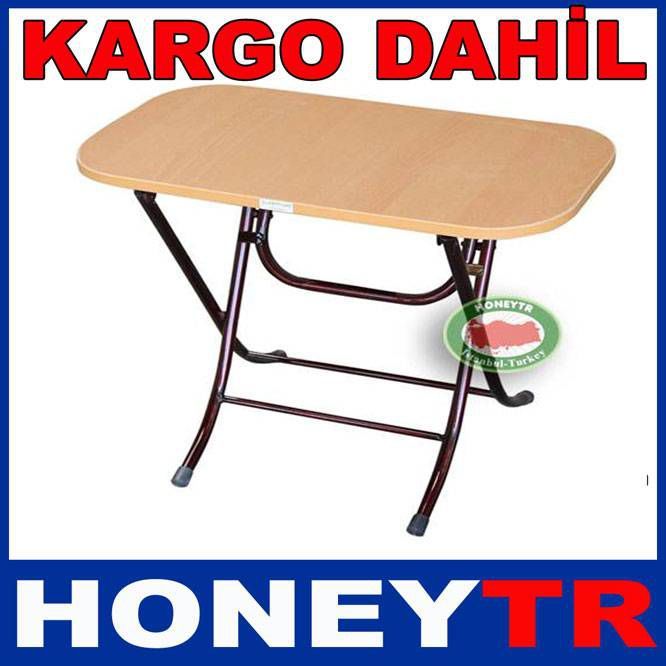 KATLANABİLİR METAL MEKANİZMALI AHŞAP MASA 60x90