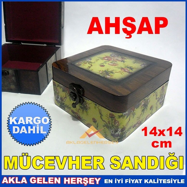 kargo dahil ÇİÇEK DESENLİ NOSTALJİK AHŞAP MÜCEVHER SANDIĞI