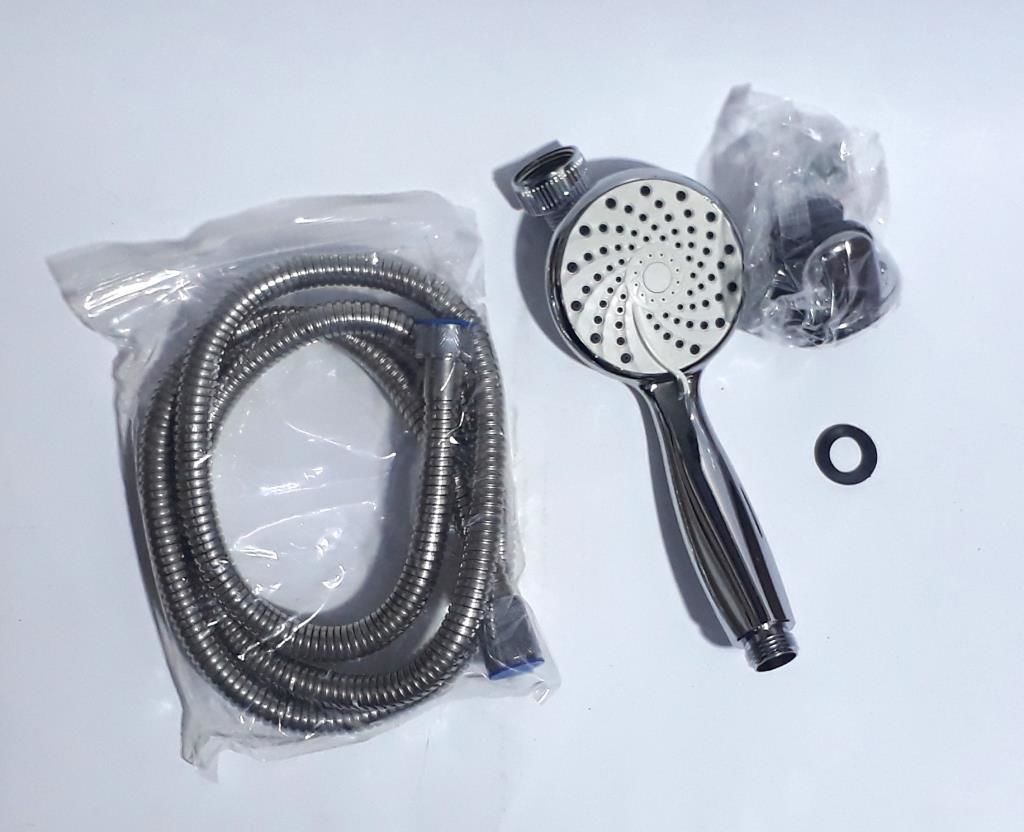 3 Fonksiyonlu Püskürtmeli Lüx Örgülü Duş Seti Yetmiş Yedi Delikli ve Tazyikli