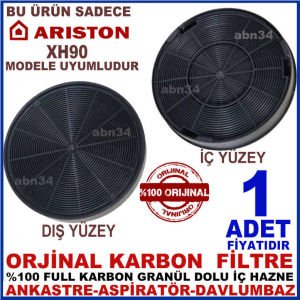 ARİSTON ANKASTRE DAVLUMBAZ FİLTRESİ ARİSTON XH90 MODEL DAVLUMBAZ İÇİN GRANÜL KARBONLU FİLTRE
