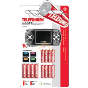 Telefunken 12adet Alkalin Pil 4adet AA + 8adet AAA Kalem Pil ve 4 Oyun Kasetli El Atarisi Hediye