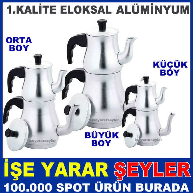 TOMBUL MODEL KÜÇÜK BOY ALÜMİNYUM ÇAYDANLIK