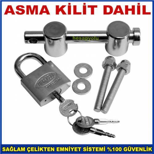 Alüminyum,ahşap,pvc,demir kapılara emniyet aparatı her kapıya uyan asma kilitli çelik güven sistemi 