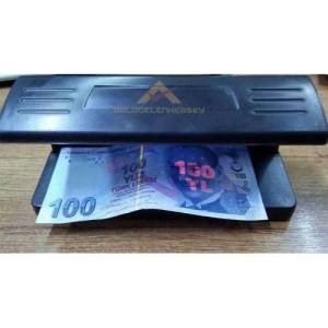 Pilli Portatif Uv Morışıklı Para Kontrol Dedektörü Taşınabilir Sahte Para Kontrol Makinasıı