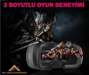 3 Boyutlu Sanal Gerçeklik Gözlüğü VR BOX 3 Boyutlu Oyunlarla 3 Boyutlu Film İzlemenin En Gerçek Yolu