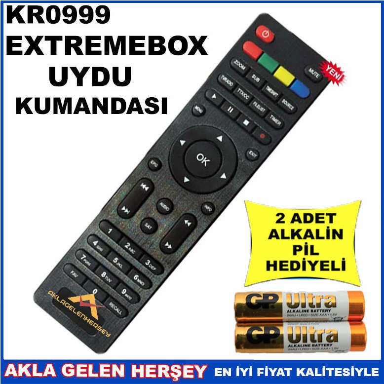 EXTREMEBOX UYDU CİHAZI Receiver KUMANDASI KR0999
