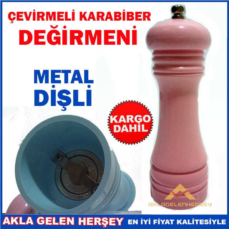 GURME METAL DİŞ ÇEVİRMELİ KARABİBER DEĞİRMEN SET