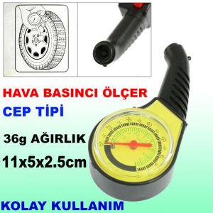 OTOMOBIL MOTOSIKLET LASTIK HAVA BASINCI ÖLÇER