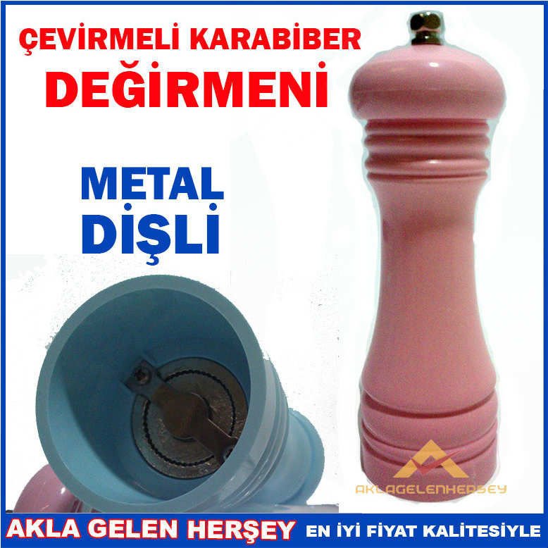 GURME METAL DİŞ ÇEVİRMELİ KARABİBER DEĞİRMEN SET