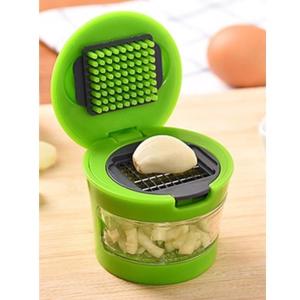 Paslanmaz Çelik Bıçaklı Hazneli Sarımsak Ezici ve Doğrama Aparatı Garlic Chopper Sarımsak Rendesi