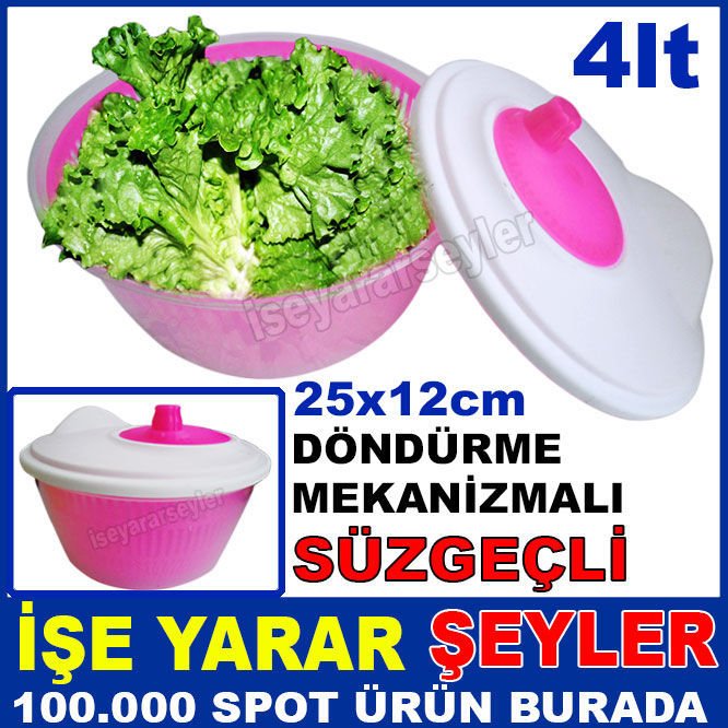 DÖNDÜRME MEKANİZMALI SANTRİFÜJ SEBZE KURUTUCU